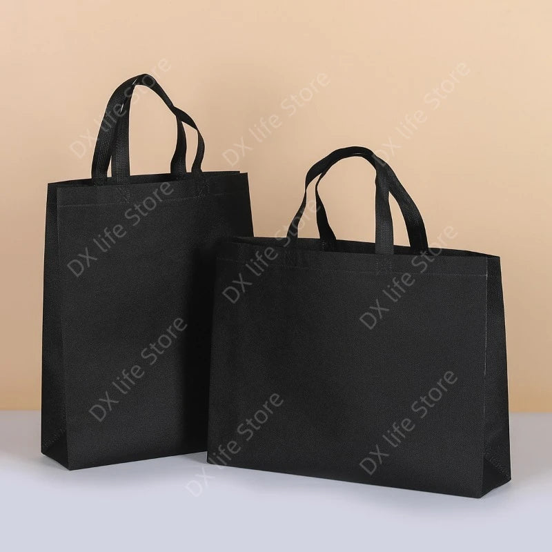10/20pcs Non Woven Tote Bags Reusable Shopping Bags with Handles for Birthday Wedding Groceries Retail Parties