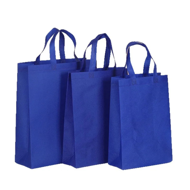 10/20pcs Non Woven Tote Bags Reusable Shopping Bags with Handles for Birthday Wedding Groceries Retail Parties