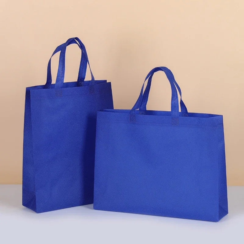 10/20pcs Non Woven Tote Bags Reusable Shopping Bags with Handles for Birthday Wedding Groceries Retail Parties