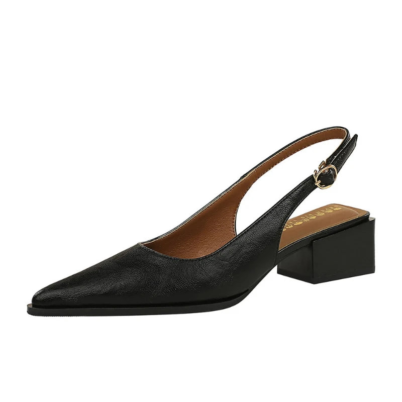 block heel slingback shoes