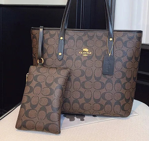 The Signature Tote White Monogram