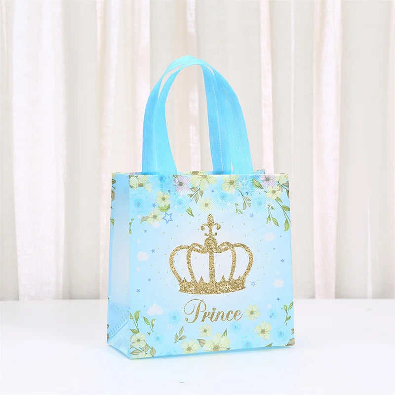 StoBag 8/20pcs Cartoon Princess Non-woven Tote Bags Girl Kids Gift Package Fabric Waterproof Storage Reusable Pouches Party
