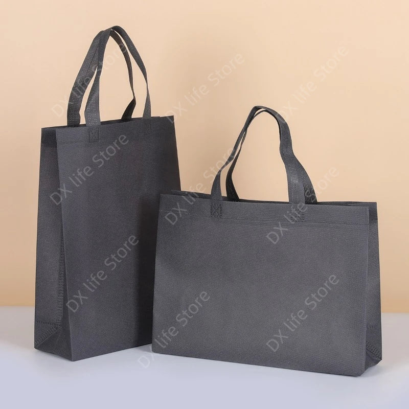 10/20pcs Non Woven Tote Bags Reusable Shopping Bags with Handles for Birthday Wedding Groceries Retail Parties