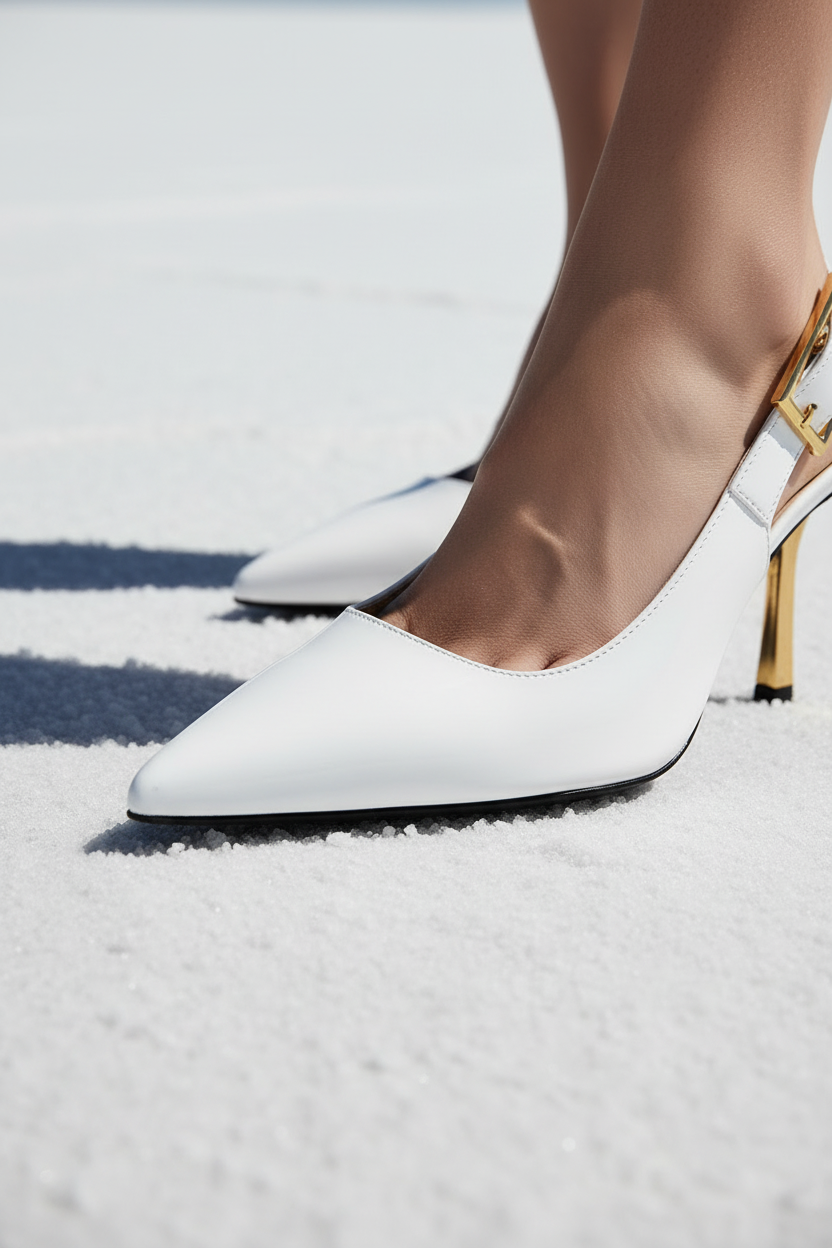 blade heel slingback shoes