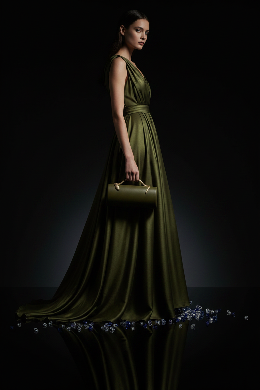 Serpent — Khaki The Serpent Clutch
